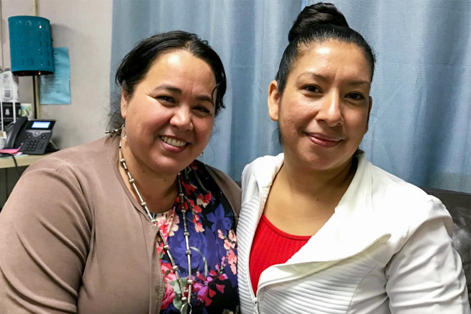 Aurora Gallardo (left), Intake Coordinator and Community Worker for StarVista’s Early Childhood Community Team